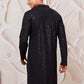 Black Rayon Festival Men's Kurta Set