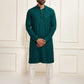 Green Rayon Festival Men's Kurta Set