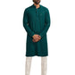 Green Rayon Festival Men's Kurta Set
