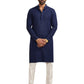 Navy Blue Rayon Festival Men's Kurta Set