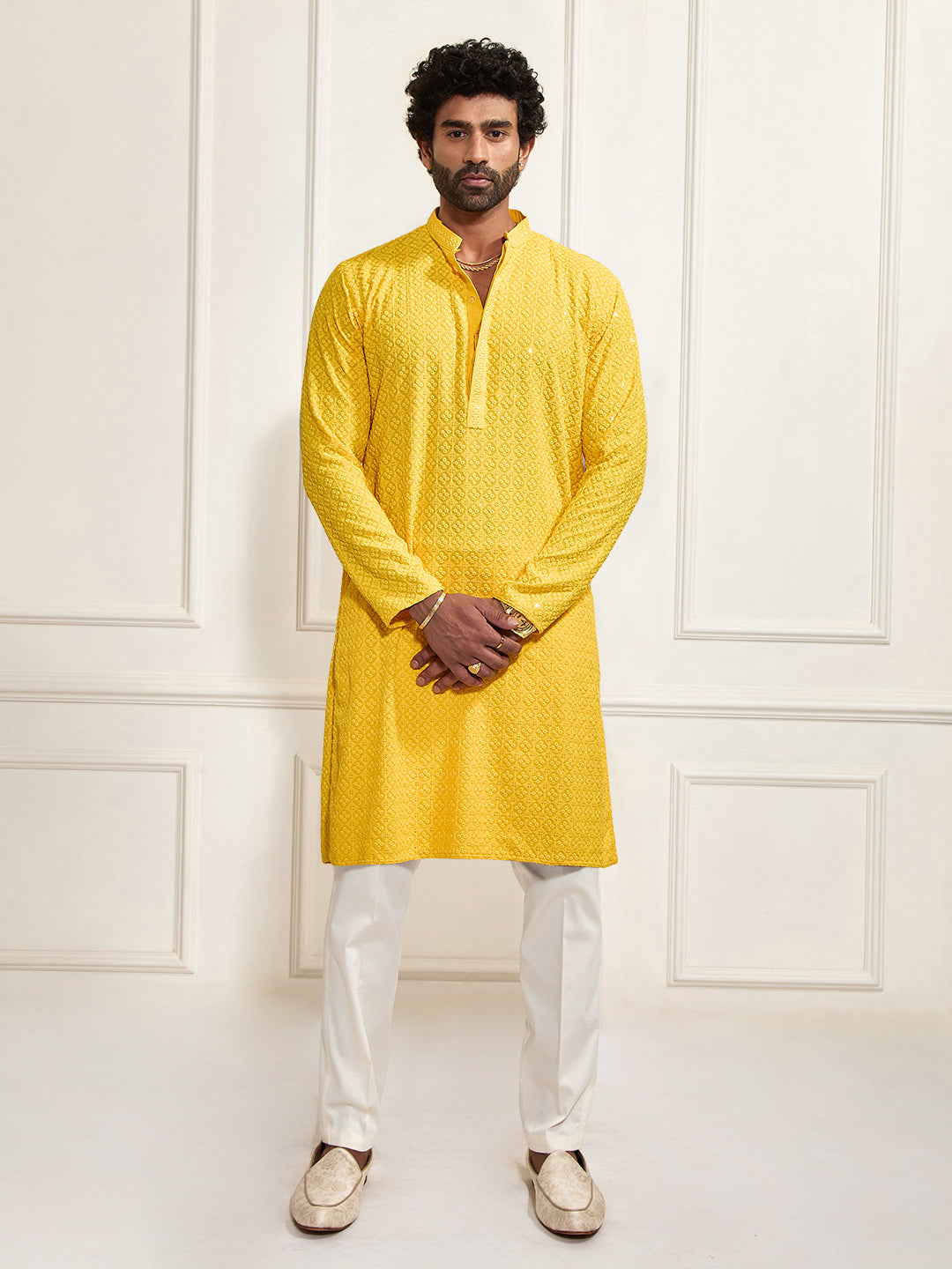 Maroon Rayon Festival Men's Kurta Set