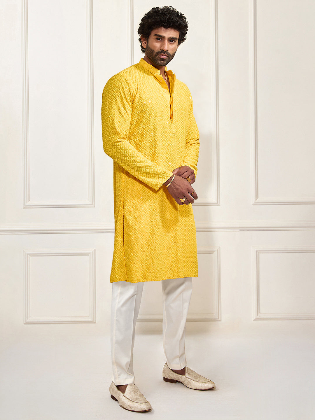 Maroon Rayon Festival Men's Kurta Set