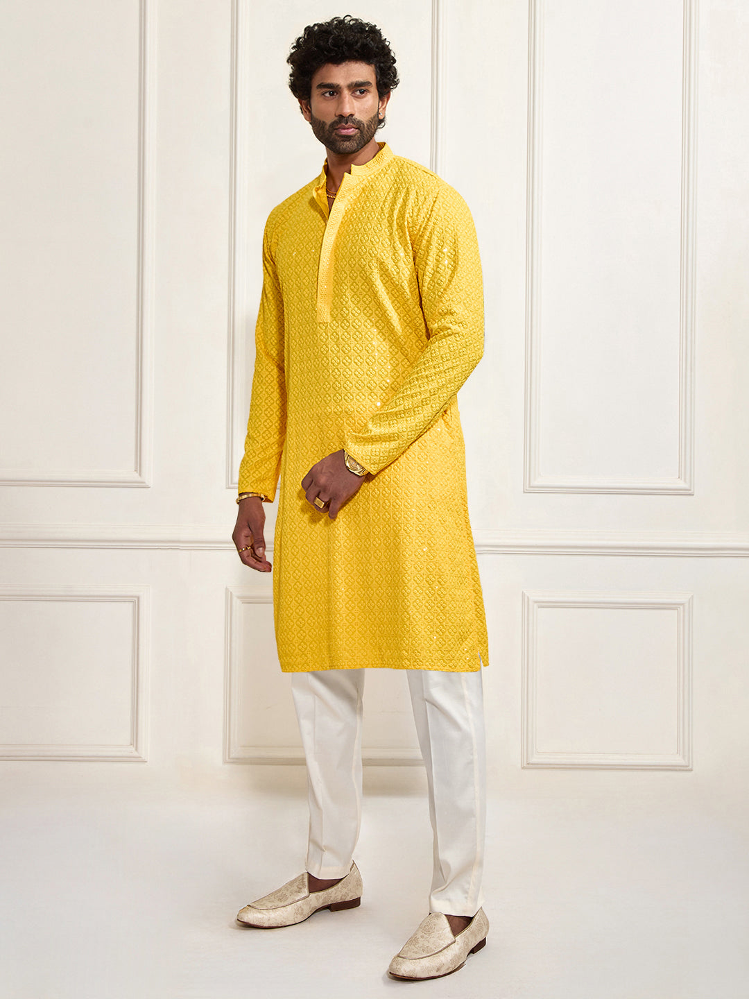 Maroon Rayon Festival Men's Kurta Set