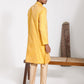 Men's Yellow Silk Blend Kurta