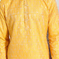 Men's Yellow Silk Blend Kurta