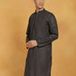 Men's Black Cotton Kurta