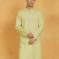 Men's Mint Green Cotton Kurta