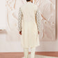 Cream Cotton Festival Men's Kurta Set