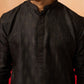 Black Silk Navratri Wear Men'S Kurta Set