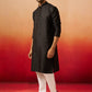 Black Silk Navratri Wear Men'S Kurta Set