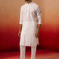 White Cotton Navratri Wear Men'S Kurta Set