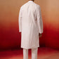 White Cotton Navratri Wear Men'S Kurta Set