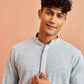 Aqua Rayon Festival Wear Men'S Kurta Set