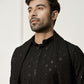Black Rayon Festival Wear Men'S Kurta Set With Dupatta