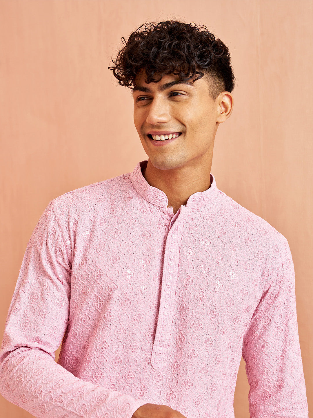 Onion Rayon Festival Wear Men'S Kurta Set
