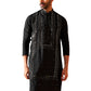 Black Silk Blend Festival Wear Men's Kurta