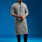 Men's Black Georgette Kurta