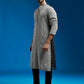 Men's Black Georgette Kurta