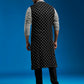 Men's Black Georgette Kurta