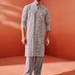 Stylist Lavender Faux Geogette Festival Men's Kurta Set