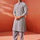 Stylist Lavender Faux Geogette Festival Men's Kurta Set