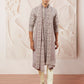 Lavender Faux Geogette Festival Men's Kurta Set