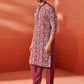 Maroon Faux Geogette Festival Men's Kurta Set