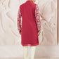 Maroon Faux Geogette Festival Wear Men's Kurta Set