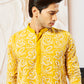 Mustard Faux Geogette Festival Men's Kurta