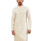 Cream Silk Blend Wedding Men's Kurta