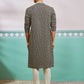 Pista Green Rayon Wedding Men's Kurta Set
