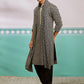 Black Rayon Wedding Men's Kurta Set with Dupatta