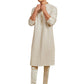 Off White Rayon Wedding Men's Kurta Set