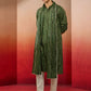 Green Rayon Casual Men's Kurta Set with Dupatta