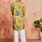 Mustard Cotton Casual Men's Kurta Set