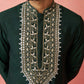 Cream Silk Wedding Wear Men'S Kurta Set