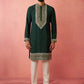 Cream Silk Wedding Wear Men'S Kurta Set