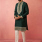 Cream Silk Wedding Wear Men'S Kurta Set