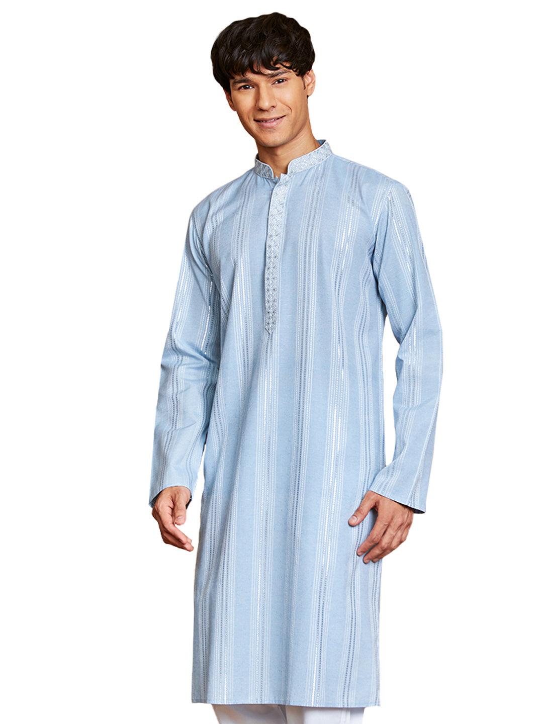 Aqua Cotton Blend Casual Men's Kurta