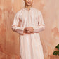 Peach Cotton Blend Casual Men's Kurta