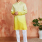 Yellow Chanderi Wedding Men's Kurta Set