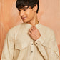 Chiku Cotton Linen Casual Men's Kurta Set