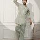Mint Green Cotton Linen Casual Men's Kurta Set