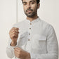 White Cotton Casual Wear Men'S Kurta Set