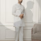 White Cotton Casual Wear Men'S Kurta Set