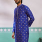 Royal Blue Viscose Blend Wedding Men's Kurta Set