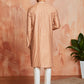 Peach Silk Blend Festival Men's Kurta Set