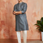 Slate Silk Blend Festival Men's Kurta Set