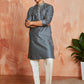 Slate Silk Blend Festival Men's Kurta Set