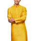Black Silk Blend Festival Men's Kurta Set